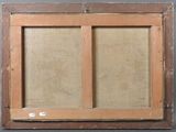 an old picture of a picture frame with a picture in it
