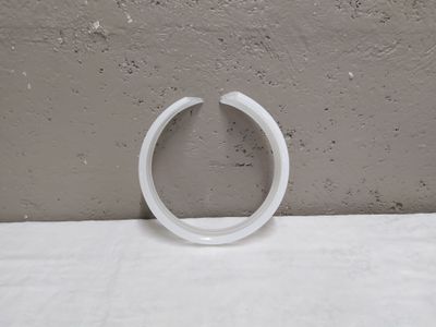 LENCOS. APPLIQUE circulaire Verre teinté blanc