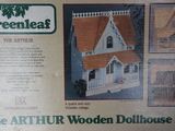 the arthur wooden dollhouse kit is in the box