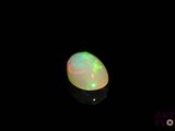 an oplite is shown in the dark with a black background