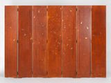 une photo d'un paravent en bois peint