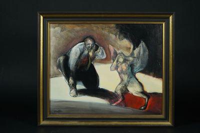 ANTON (1944-2022). L'Oedipe Huile sur toile signé en bas à g…