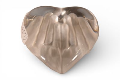 DAUM France. "Coeur" Epreuve en cristal partiellement satiné… - Photo 1