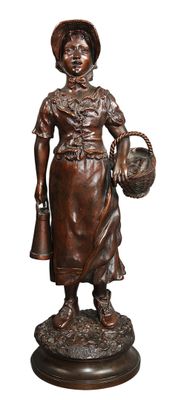 DUBOIS, "Jeune femme au panier revenant du marché", épreuve …