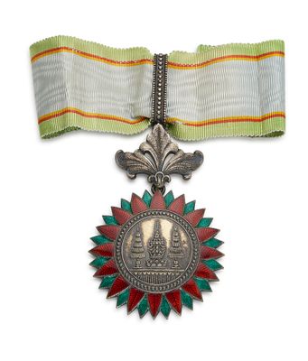 une image représentant une médaille ornée d'une croix et d'un ruban