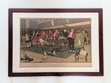 a picture of a painting of a group of people in a room