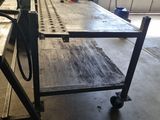 an image of a workbench in a garage