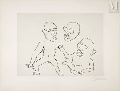 Alexander Calder (1898-1976) Untitled (pl. VII pour Santa Cl…