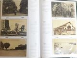 a book with pictures of people and buildings in it