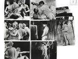 plusieurs photographies en noir et blanc représentant un homme et une femme