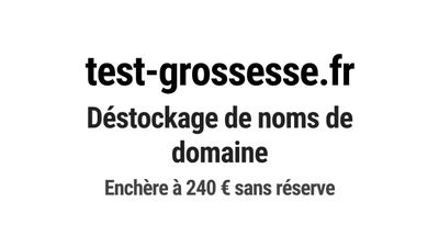 Nom de domaine test-grossesse.fr.