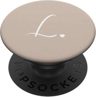 a close up of a popsocke with the letter l on it