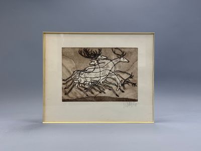 un dessin en noir et blanc représentant un homme à cheval