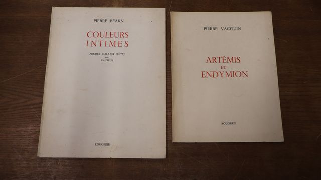 Pierre Béarn « couleurs intimes » poèmes calligraphies par l’aute...