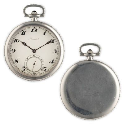 Laillet, Montre DE Poche, OU Smoking, EN Platine ET Saphirs,…