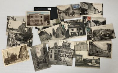 20 CPA sur le thème des postes (Nyons, Dieppe, Blangy, Chamo…