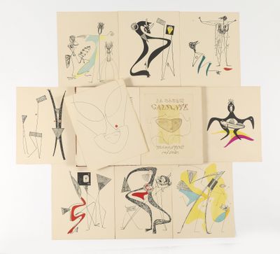 plusieurs cartes sur lesquelles figurent des dessins représentant des femmes et des hommes, sur un fond blanc