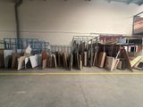 a large room with a lot of different types of wood