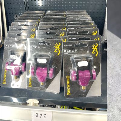 a lot of different types of ear buds in the store