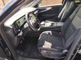 the interior of a car with a steering wheel and a dash board