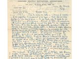une vieille lettre écrite en français sur un bout de papier