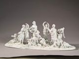 figurines of the nativity of jesus and mary in the desert