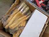 a box full of different types of toothbrushes in it
