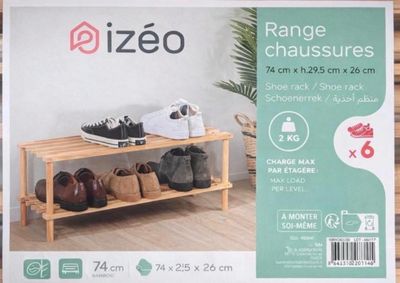 Lot de 2 ranges chaussures