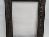 an old picture frame with a white background and a white background