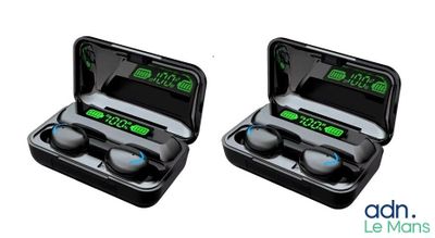 Lot de 2 paires d'écouteurs TWS Bluetooth 5.