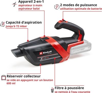 un gros plan sur le schéma d'un aspirateur filaire