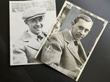 deux photos en noir et blanc représentant un homme coiffé d'un chapeau et un homme vêtu d'un manteau
