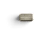 an image of a close up of a metal object on a white surface