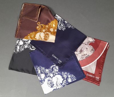 several different types of handkerchiefs laid out on a table