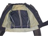 leather jacket with zippers and zippers on the back of the jacket