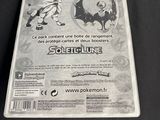 the back cover of a pokemon trading card with a black and white image of a bat