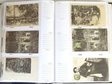 an open book with pictures of people and animals on it