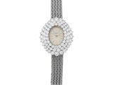 une montre-bracelet de femme ornée de diamants