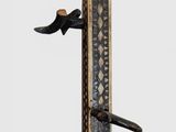 an image of a wooden pole with a bird on top of it