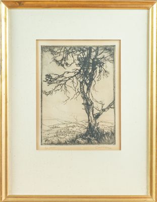 Armand COUSSENS (1881-1935) Paysage au grand arbre