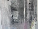 an image of a painting of a cat sitting on a chair in front of a window