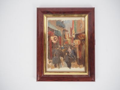 une photo d'un tableau accroché au mur