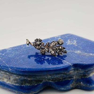 an image of a blue stone with a silver ring on it