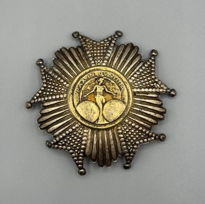 une image représentant une médaille d'or sur laquelle figure un cheval