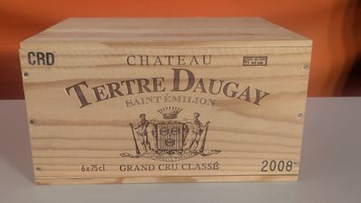 6 Bouteilles Château TERTRE DAUGAY 1ER GCC ST-EMILION 2008