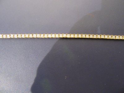 JOLI BRACELET EN OR 18K SERTI DE DIAMANTS - Longueur: …