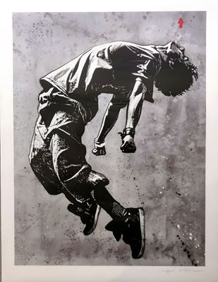 Jef Aerosol - Saut Tirage pigmentaire sur papier