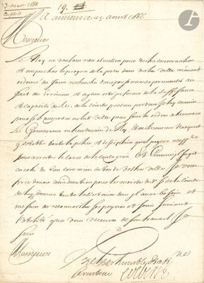 une photo en noir et blanc d'une lettre écrite à la main sur une feuille de papier