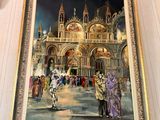 a picture of a painting hanging on the wall