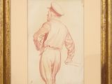 une image représentant le dessin d'un homme en uniforme de marin